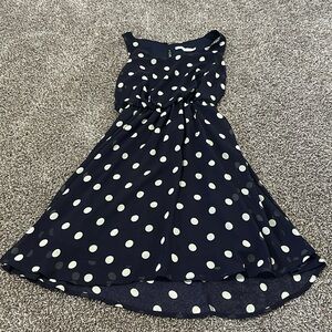 Posh Polka Dot Dress size XS blue and cream
